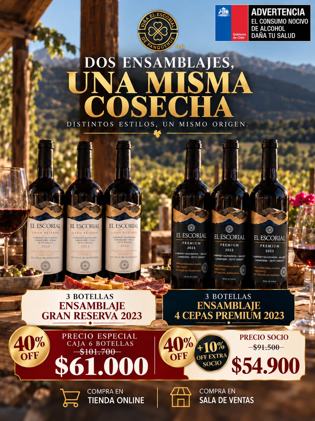 Ensamblaje 4 cepas Caja x 6